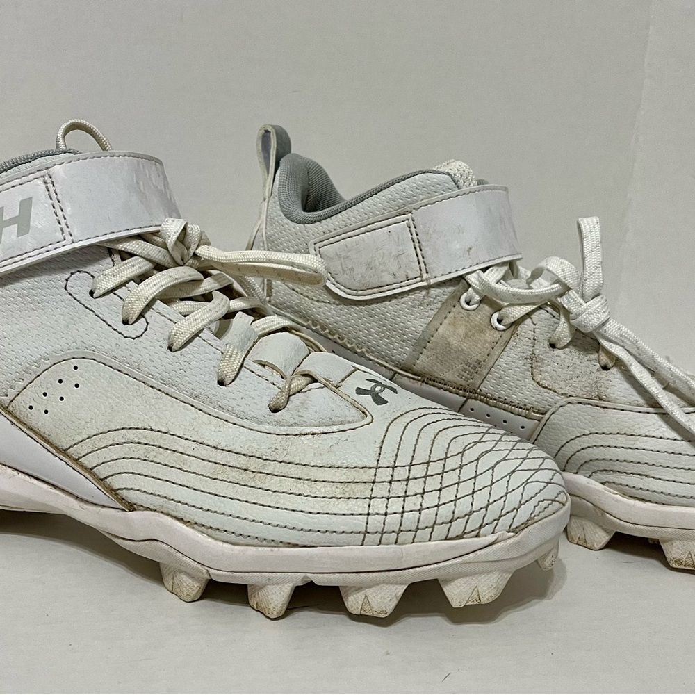 Under Armour White Athletic Cleats
